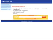 Tablet Screenshot of acidrefluxpedia.com